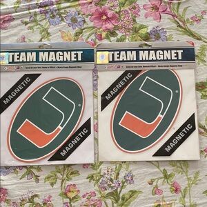 UNIVERSITY OF MIAMI LOGO TEAM MAGNETS